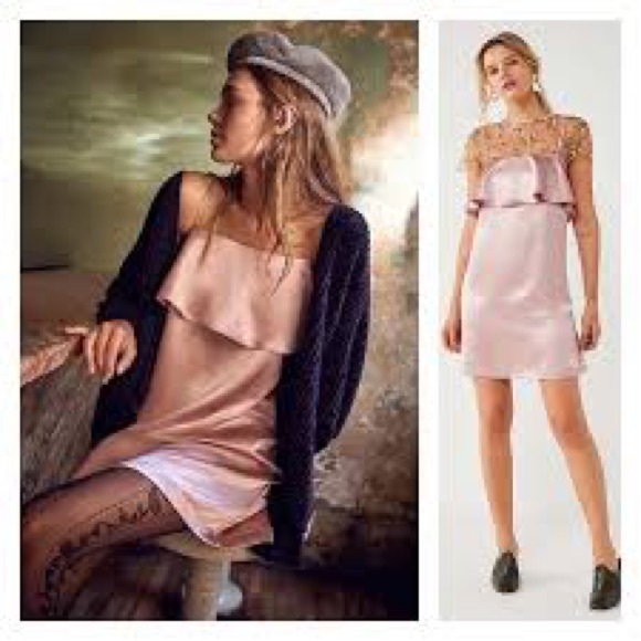 Urban Outfitters Ruffle Satin Dress - Picture 4 of 7